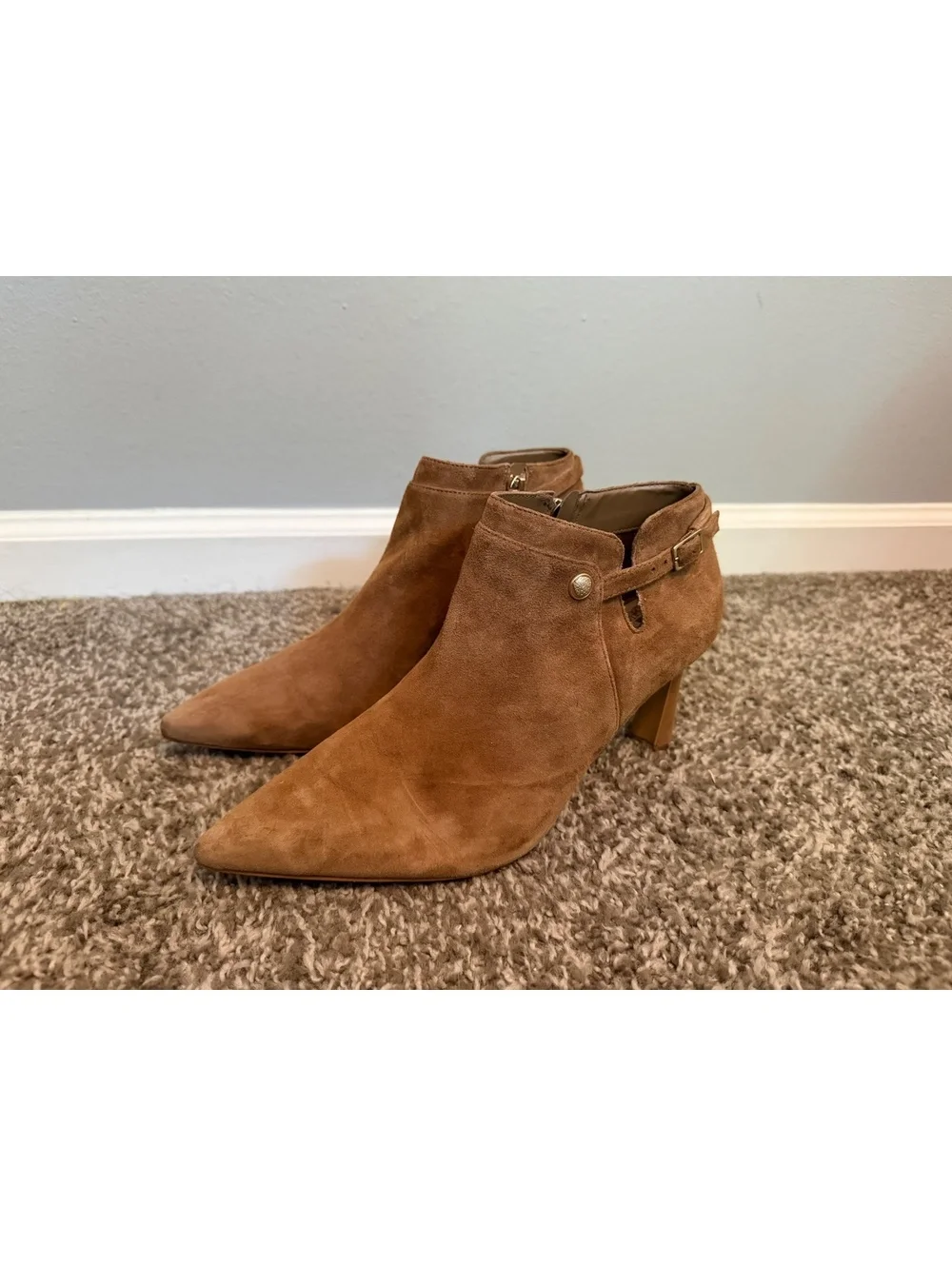 Vince Camuto Keeshey Suede Leather Booties Women’s 9.5
